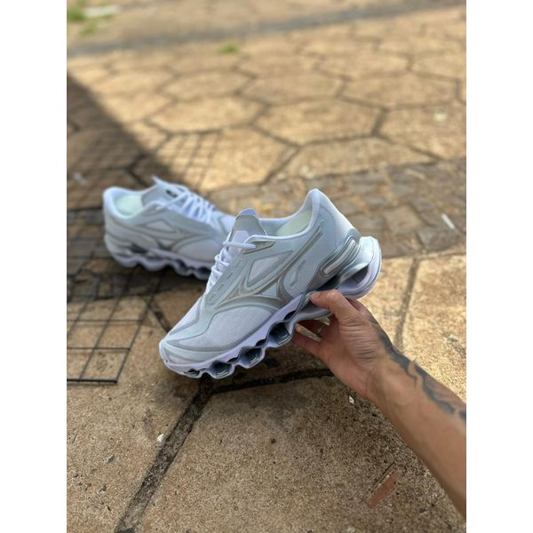 TENIS MIZUNO PRO 15 - BRANCO / PRATA 