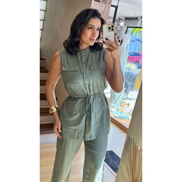 CONJUNTO LINHO FABY- VERDE