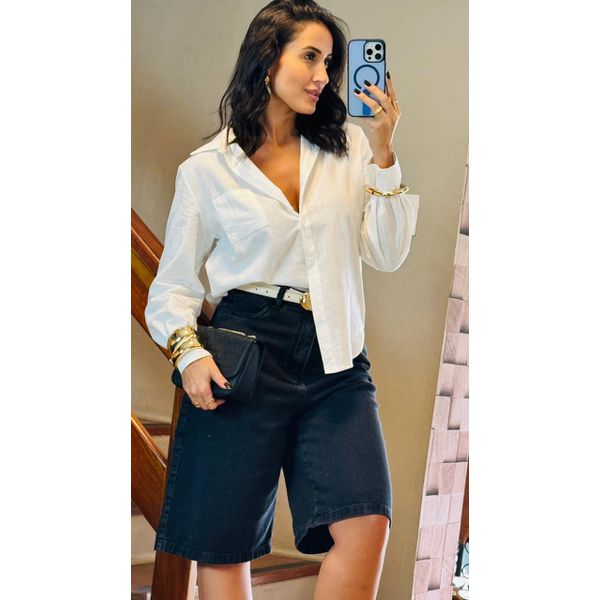 BERMUDA JORTS- PRETO