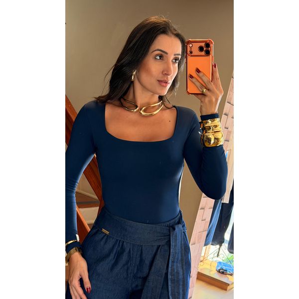 BODY RENATA- AZUL MARINHO