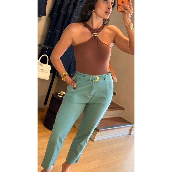 CALÇA CELESTE- TURQUESA