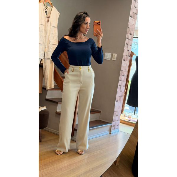 CALÇA MIRELLA- OFF WHITE