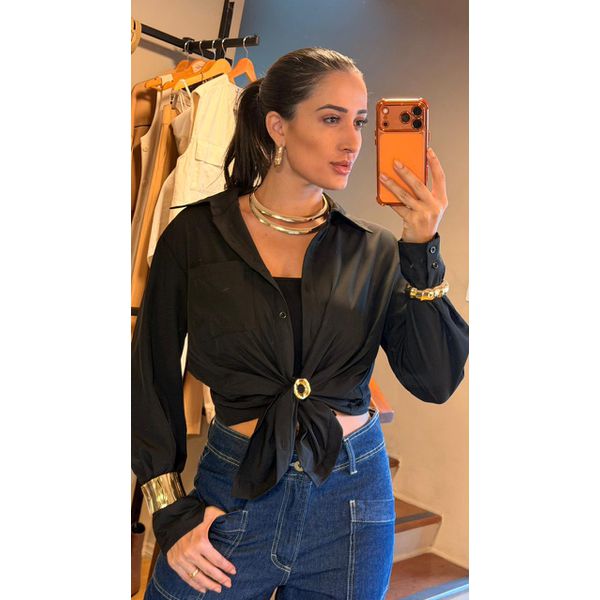 CAMISA NATTY- PRETO