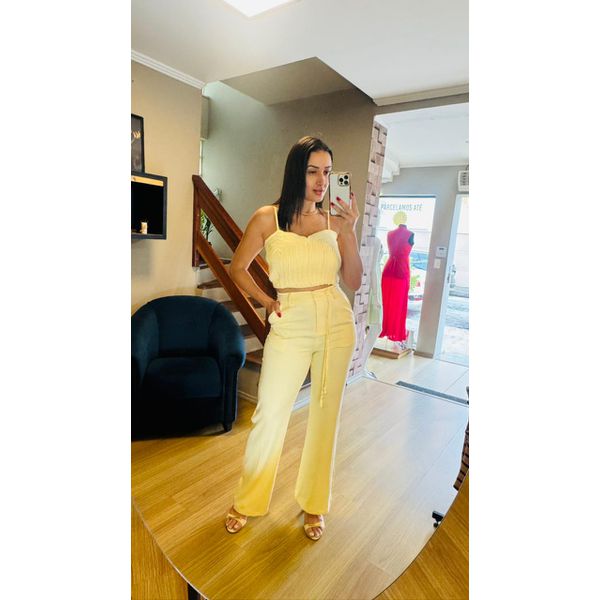 CONJUNTO ALINE- AMARELO
