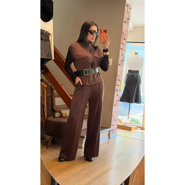 CONJUNTO SANDRA- MARROM