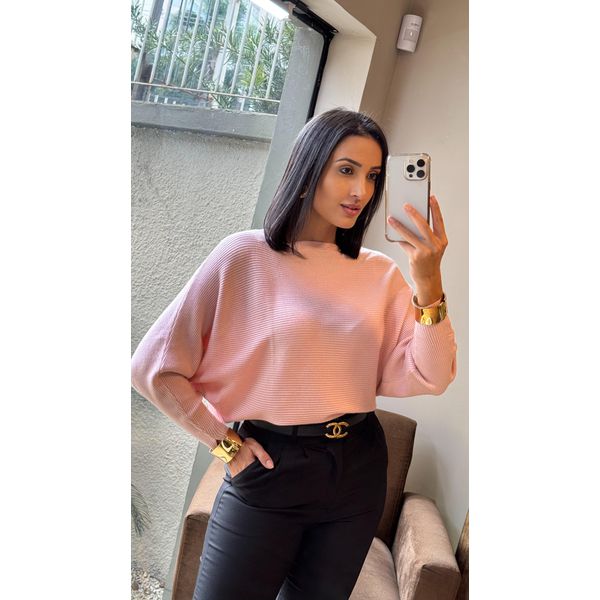 BLUSA MORCEGO MOUSSE ROSA