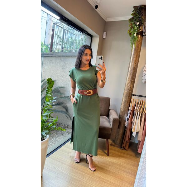 VESTIDO MUSCLE TEE VERDE