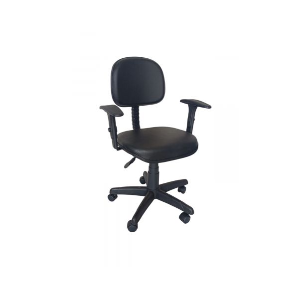 Cadeira Secretária Anatômica C/ Braço - Corino 