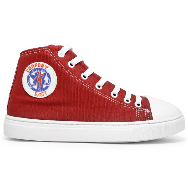 Tenis cano alto vermelho top mercado livre