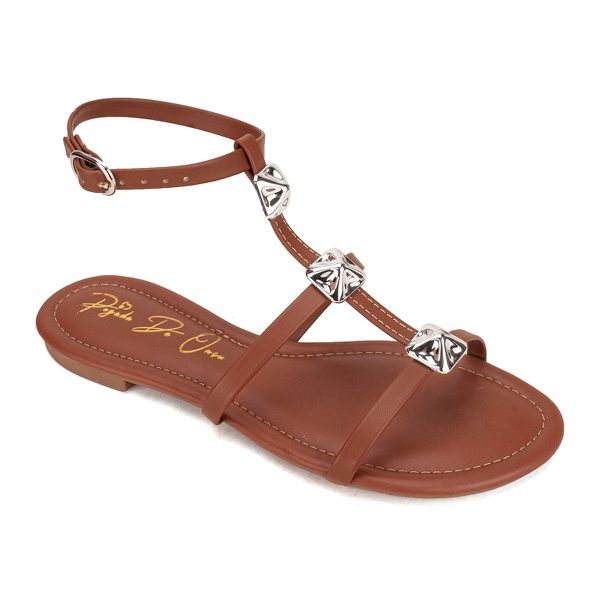 Sandália Rasteira Caramelo