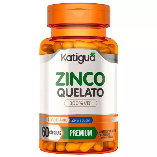 Zinco quelato 60caps Katiguá