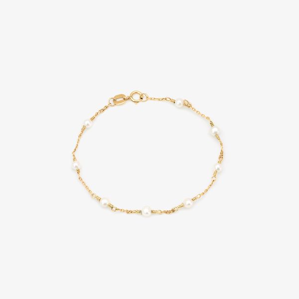 Pulseira Infantil Pérola Branca