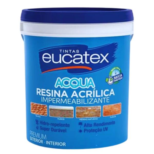 EUCATEX RES.ACR.BASE AGUA INCOLOR ( BALDE ) 18L.