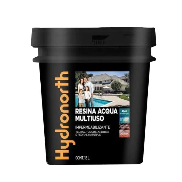HYDRONORTH RESINA MULTIUSO ACQUA BRILHANTE CORES 18L – Alta Proteção e Acabamento Brilhante Versátil