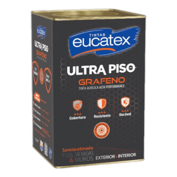 Tinta Acrílica Ultra Piso Grafeno Eucatex 18L - Tecnologia Nanotecnológica