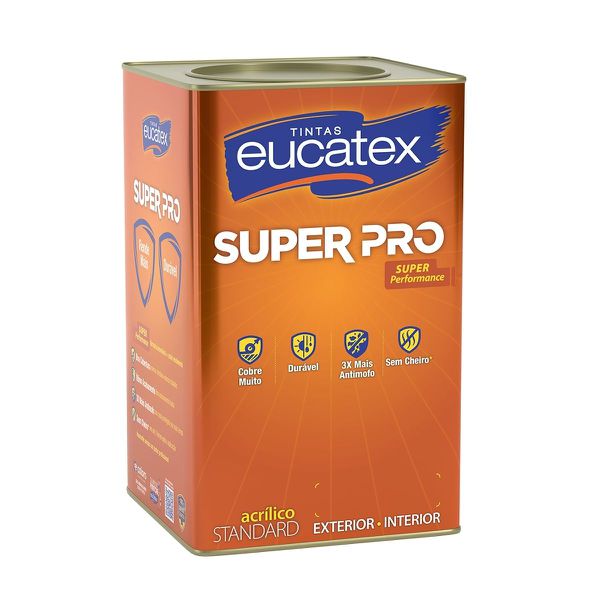 Tinta Super Pro Eucatex Acrílica Fosco Branco 18L