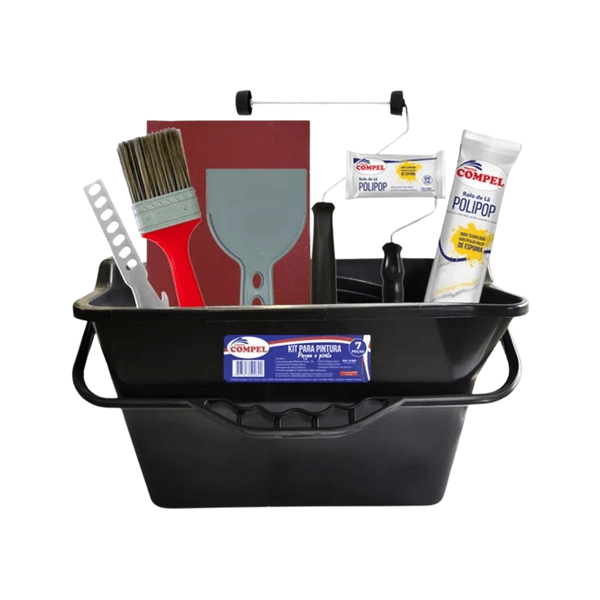 KIT PARA PINTURA PEGUE E PINTE - 7 PECAS