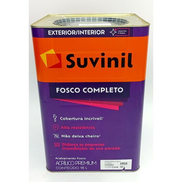 Tinta Acrílica Fosco Premium Suvinil Branco Neve 18L