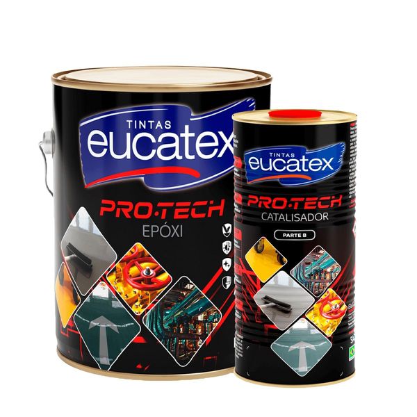Tinta Epóxi Pro-Tech Eucatex Kit 3,6L - Proteção Industrial