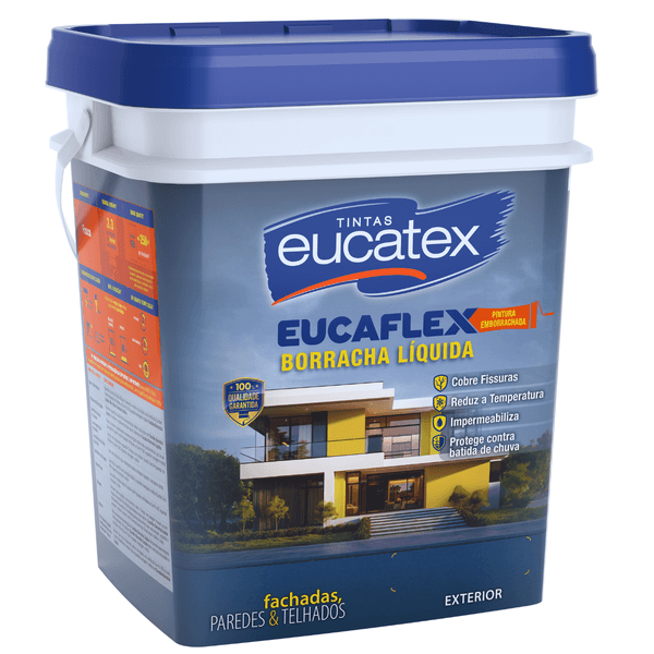Tinta Borracha Líquida Impermeabilizante Eucatex 20kg - Proteção Flexível