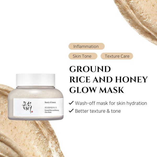 BEAUTY OF JOSEON GROUND RICE AND RONEY GLOW MASK POREM