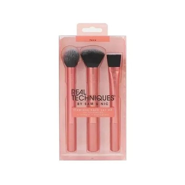 Kit 3 Pincéis Flawless Base Set 2.0 - Real Techniques