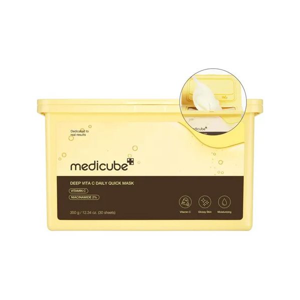 MEDICUBE DEEP VITA C DAILY QUICK 30 SHEET MASKS 