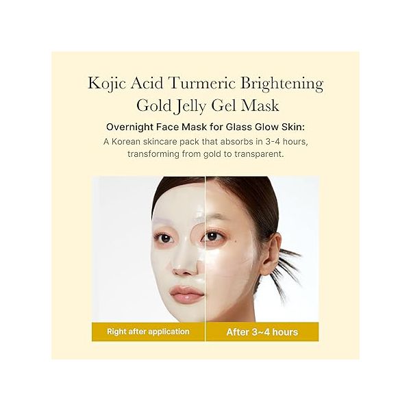 Medicube Kojic Acid Turmeric Brightening Gold Jelly Gel Mask