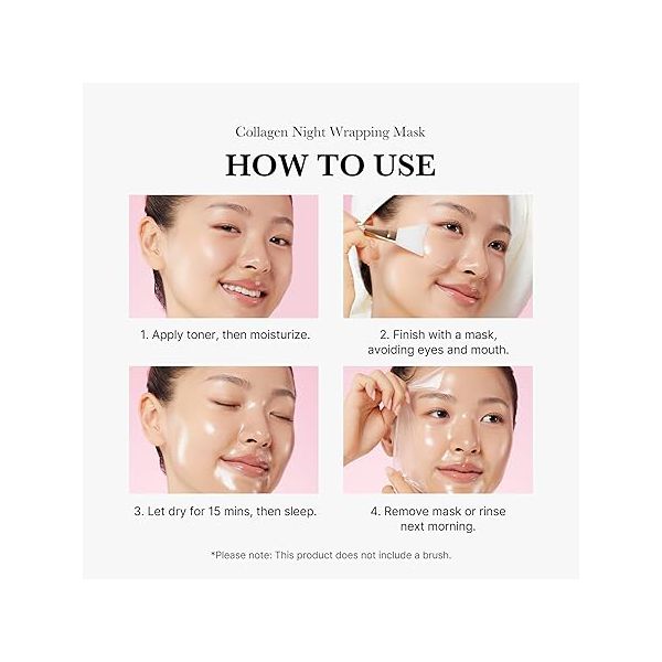 Medicube Night Collagen Wash-Off Pack (Pacote de Máscara Facial Noturna com Colágeno)