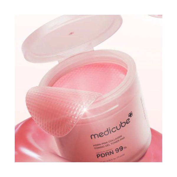 MEDICUBE PDRN PINK COLLAGEN Tonificante GEL TONER PAD