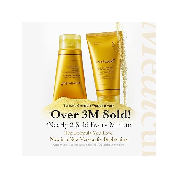  Medicube Turmeric Kojic Acid Overnight Exfoliating Mask