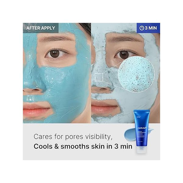  MEDICUBE Zero Pore Blackhead Mud Facial Mask - Skin Cooling & Pore
