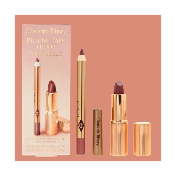 Mini Kit Lapis + Batom Charlotte Tilbury - Lip Cheat P.t / Kissing P.t