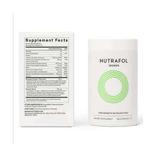 Nutrafol Women Cabelo Mulheres - 120 Cápsulas - Versão Embalagem Ecológica
