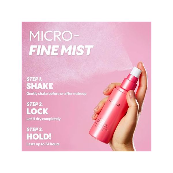 TIRTIR Waterproof Setting Spray – 24 Hour Long Lasting Fix, Sweatproof Water Resistant Makeup Finisher