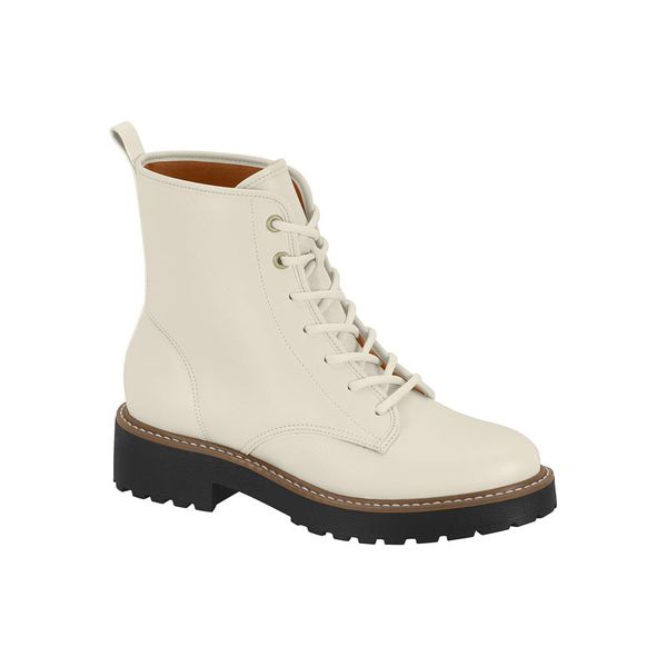 Bota coturno branca 