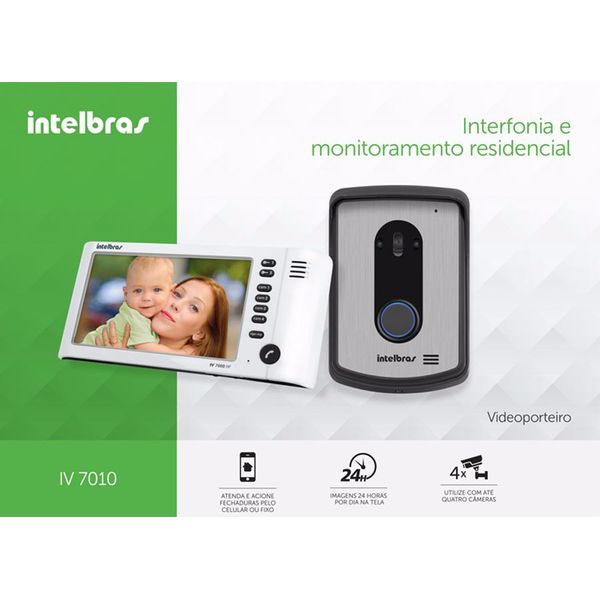 Kit Video Porteiro IV7010 HF INTELBRAS