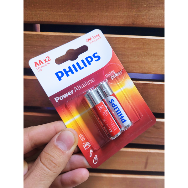 Pilha AA Alcalina PHILIPS (c/2un.)