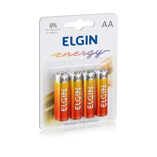 Pilha AA Comum ELGIN (c/ 4un.)
