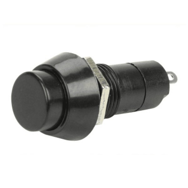 Chave Push Button NA 2A 2 Terminais Preto-Vermelho-Verde