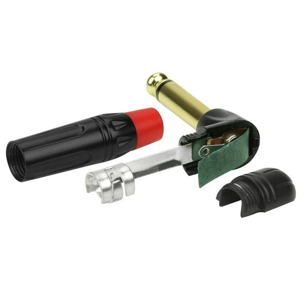 Plug P10 Mono Performance Sound 90 Graus Black Series Vermelho/Preto