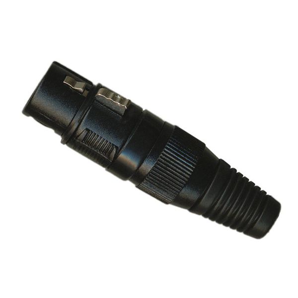 XLR Canon Femea Profissional Metal (PRETO)