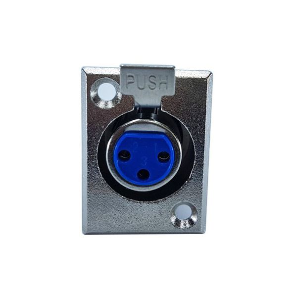 XLR Canon Femea de painel com Trava METAL
