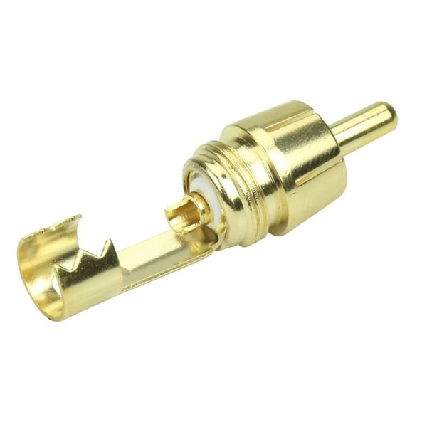 PLUG RCA MACHO BLACK SERIES PROFISSIONAL EM METAL