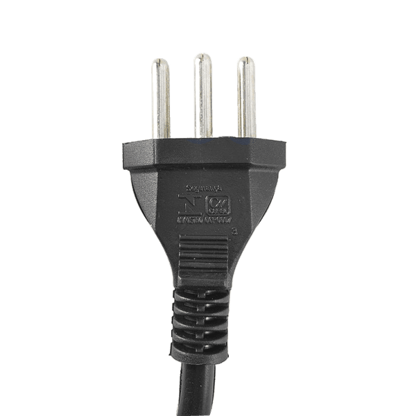 Cabo de energia AC Tripolar 3 pinos - 1,5m - Condlight - Produto Nacional!