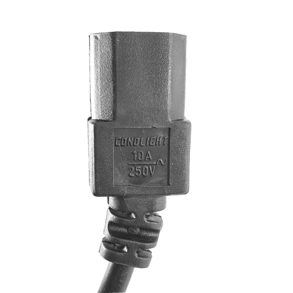 Cabo de energia AC Tripolar 3 pinos - 1,5m - Condlight - Produto Nacional!