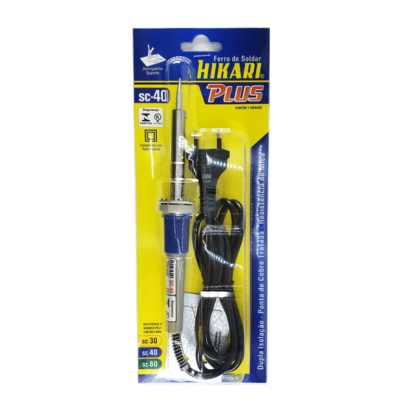 Ferro de Solda 34W - SC40 HIKARI- 127V