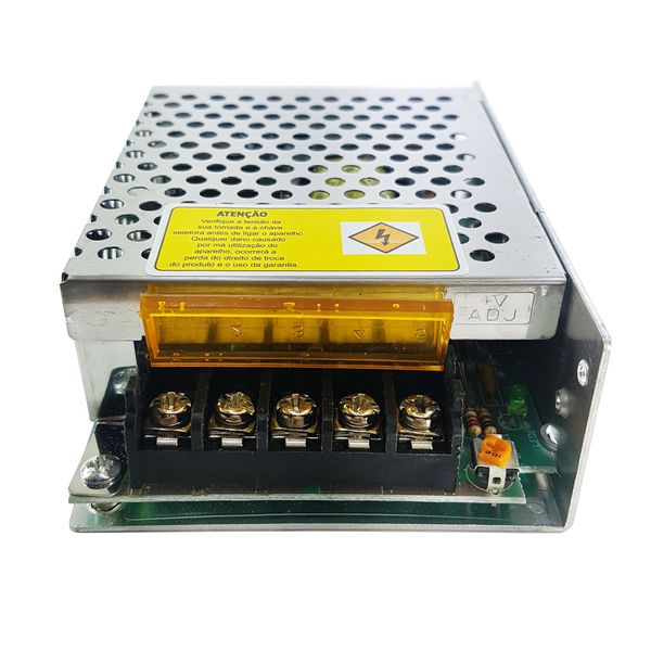 Fonte Chaveada 12VDC 5 Amperes - Metalica(colmeia)