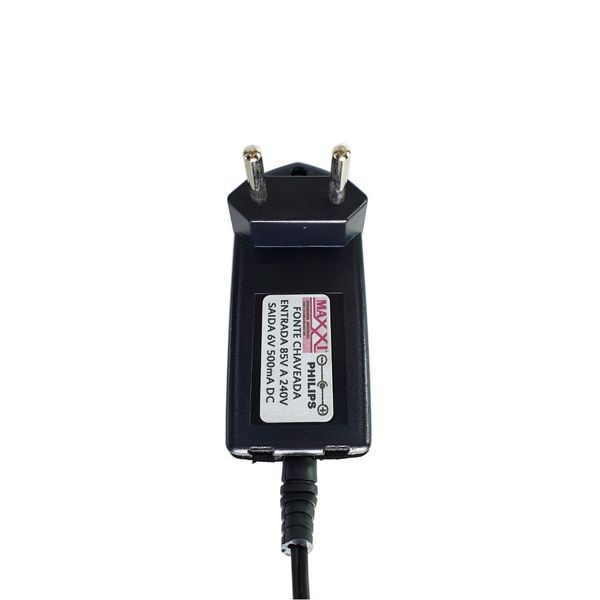 Fonte Chaveada 6VDC 500mah - Telefone Philips/Motorola (pino 90ğ)