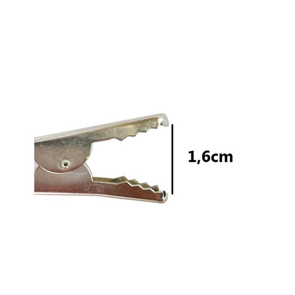 Garra de Jacaré (média) - Abertura :1,6 cm. - Vermelho